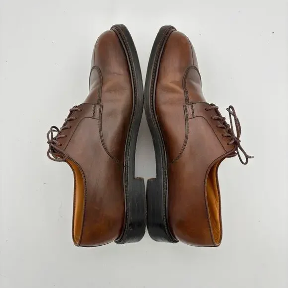 J.M. Weston 598-22 Half Hunt Brown Boxcalf Leather Derby Shoes Men\'s 8D Men main image 3